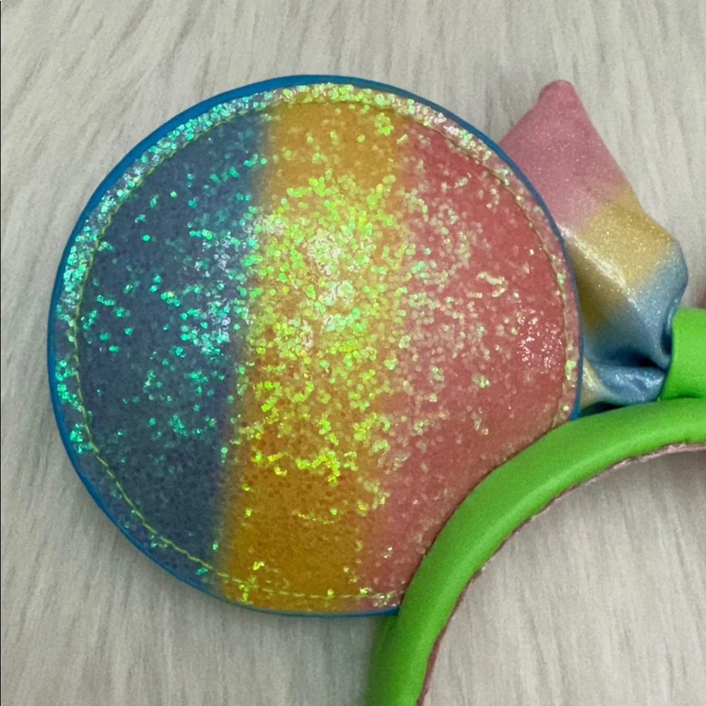 Disney Minnie Ears Headband Disney Eats Shaved Ice Green & Multi Color Headband
